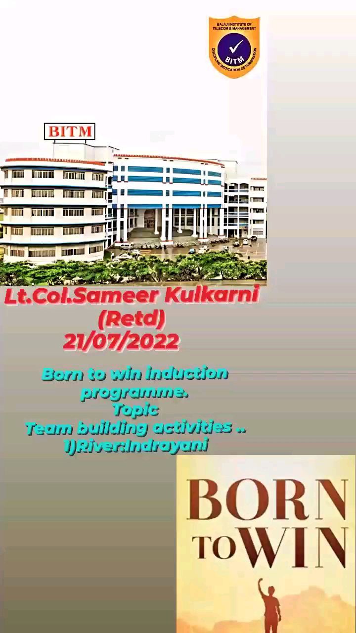 Born To Win Induction Program